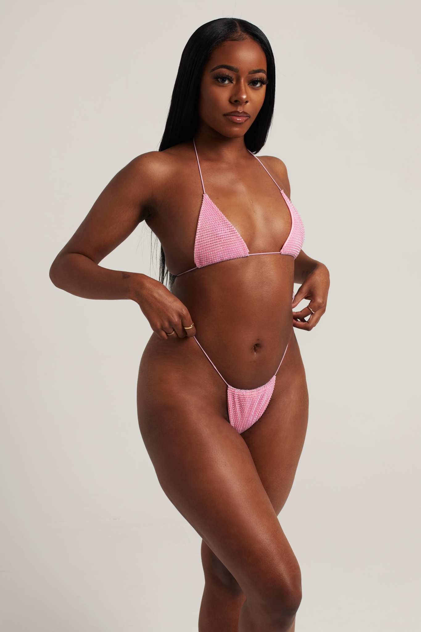CELESTE BIKINI BOTTOM - BABY PINK