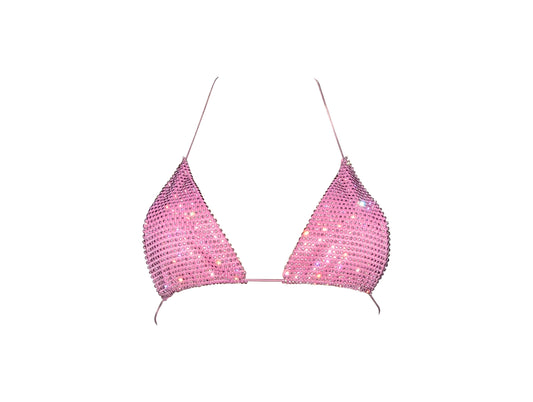 CELESTE BIKINI TOP - BABY PINK