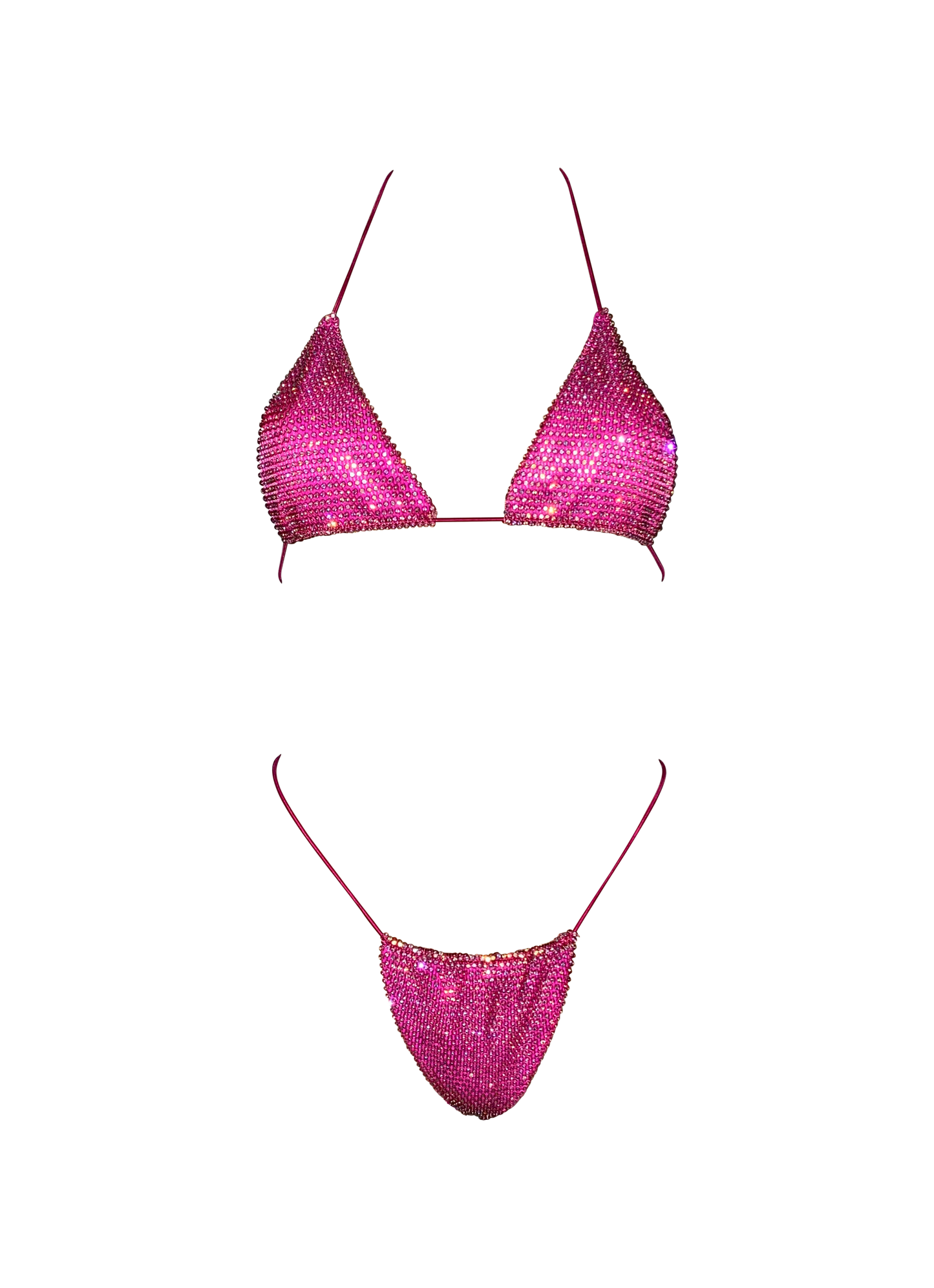 CELESTE BIKINI TOP - HOT PINK