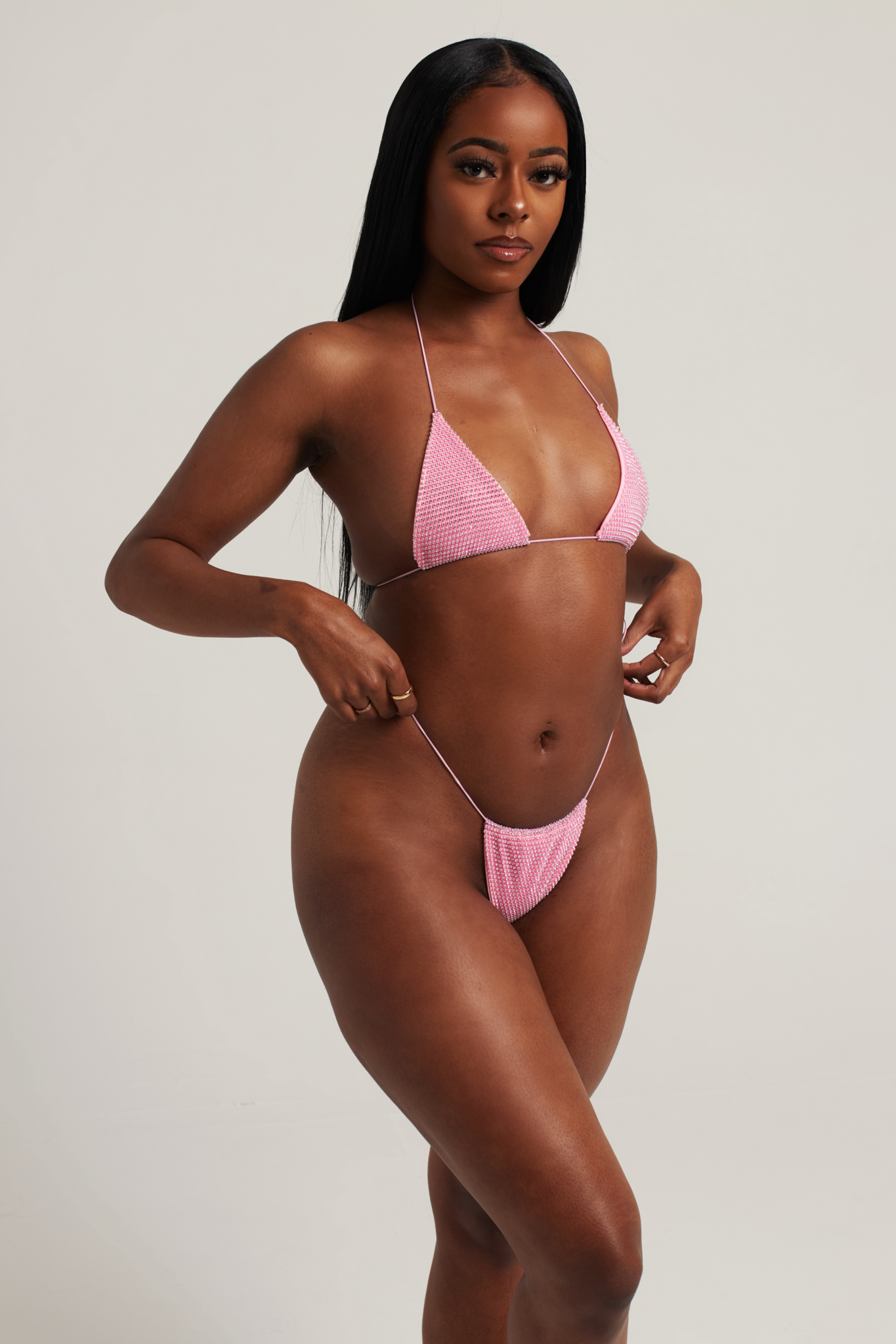 CELESTE BIKINI TOP BABY PINK